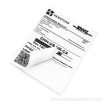 Customized thermal transfer Self-Adhesive Label